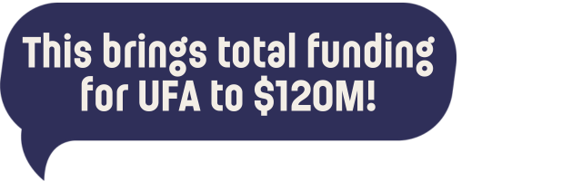 This brings total funding for UFA to $120M!